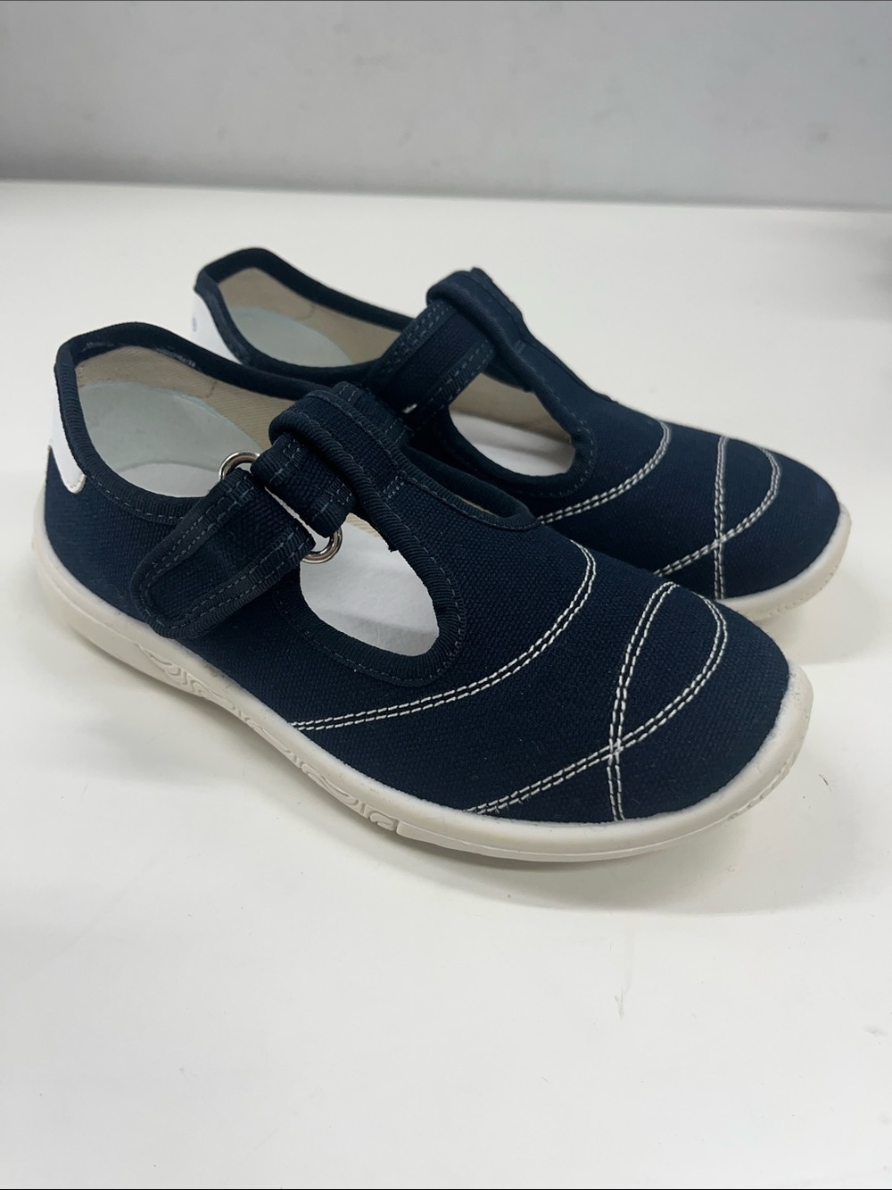 NEW Naturino Ostuni Girls T-Strap Mary Jane Shoes in Navy Size EU 29 (US 12)